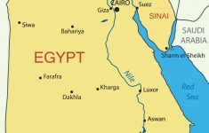 Printable Map Of Egypt