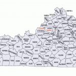 Printable Map Of Kentucky County   Printable Map Of Kentucky Counties