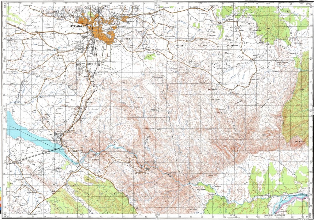 Printable Map Of Lusaka | City Maps - Printable Map Of Lusaka