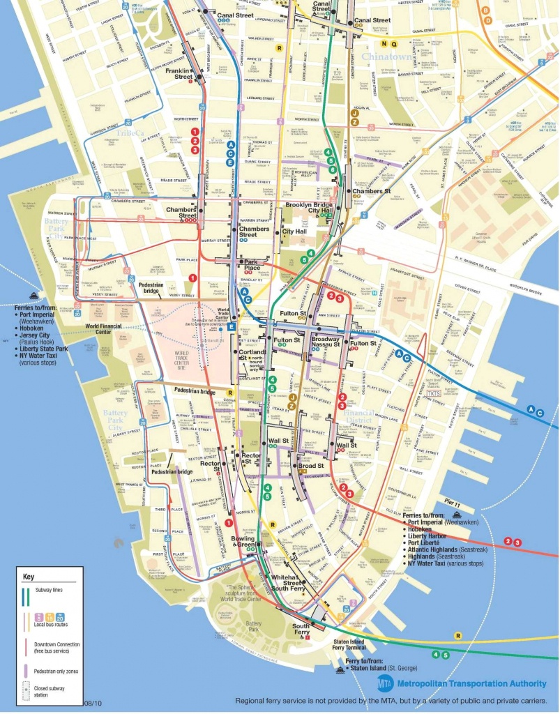 Printable Map Of Manhattan Ny | Sin-Ridt - Free Printable Street Map Of Manhattan