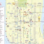 Printable Map Of Manhattan Nyc | Travel Maps And Major Tourist   Printable Map Of Manhattan Nyc