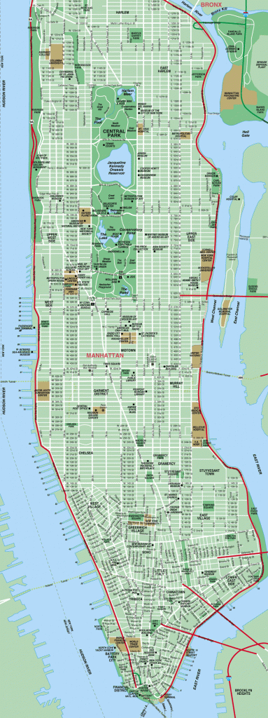 Printable Map Of Manhattan | The International House Is Just To The - Printable Street Map Of Manhattan