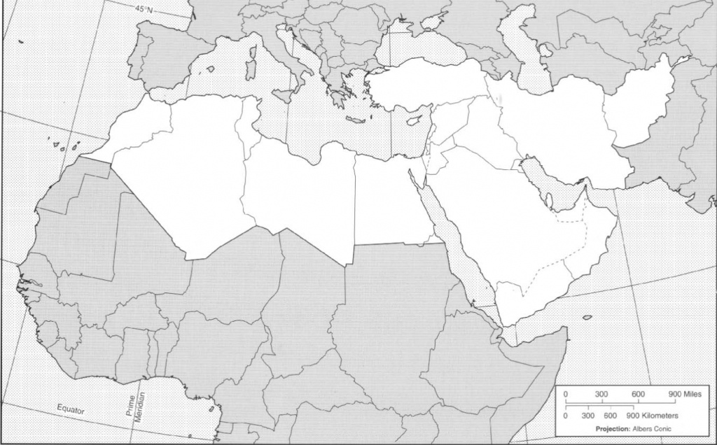 Printable Map Of Middle East - World Maps - Printable Map Of Middle East