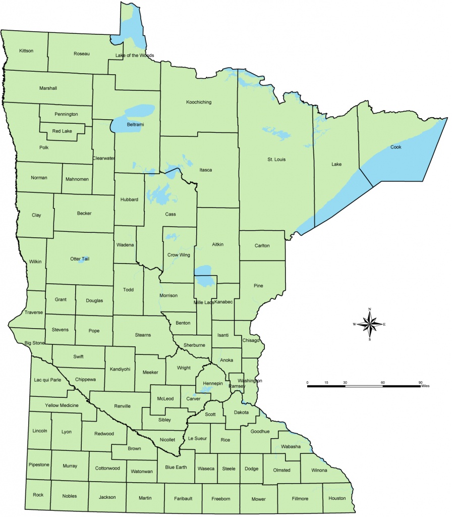Printable Map Of Minnesota | Sksinternational - Printable Map Of Minnesota