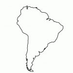 Printable Map Of North And South America And Travel Information   South America Outline Map Printable