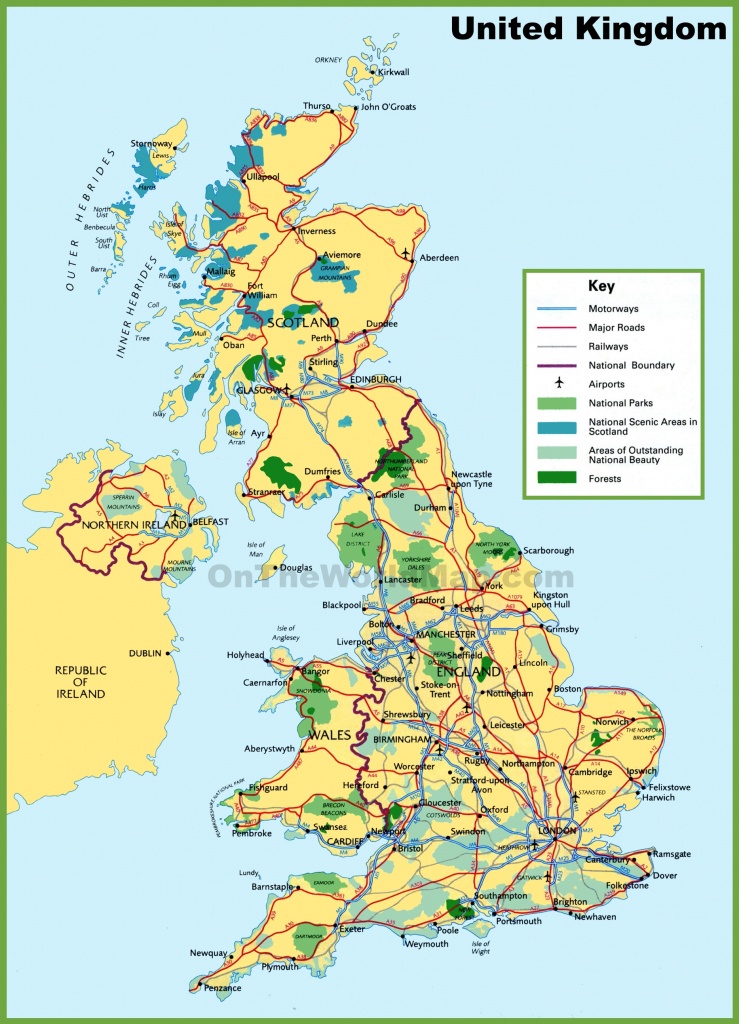 Printable Map Of Uk Towns And Cities And Travel Information - Printable Map Of Uk Towns And Cities