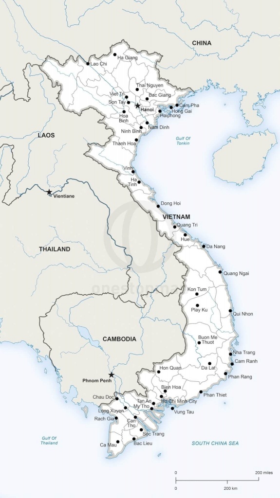 Printable Map Of Vietnam | Printable Maps | Geography | Map, Vietnam - Printable Map Of Vietnam