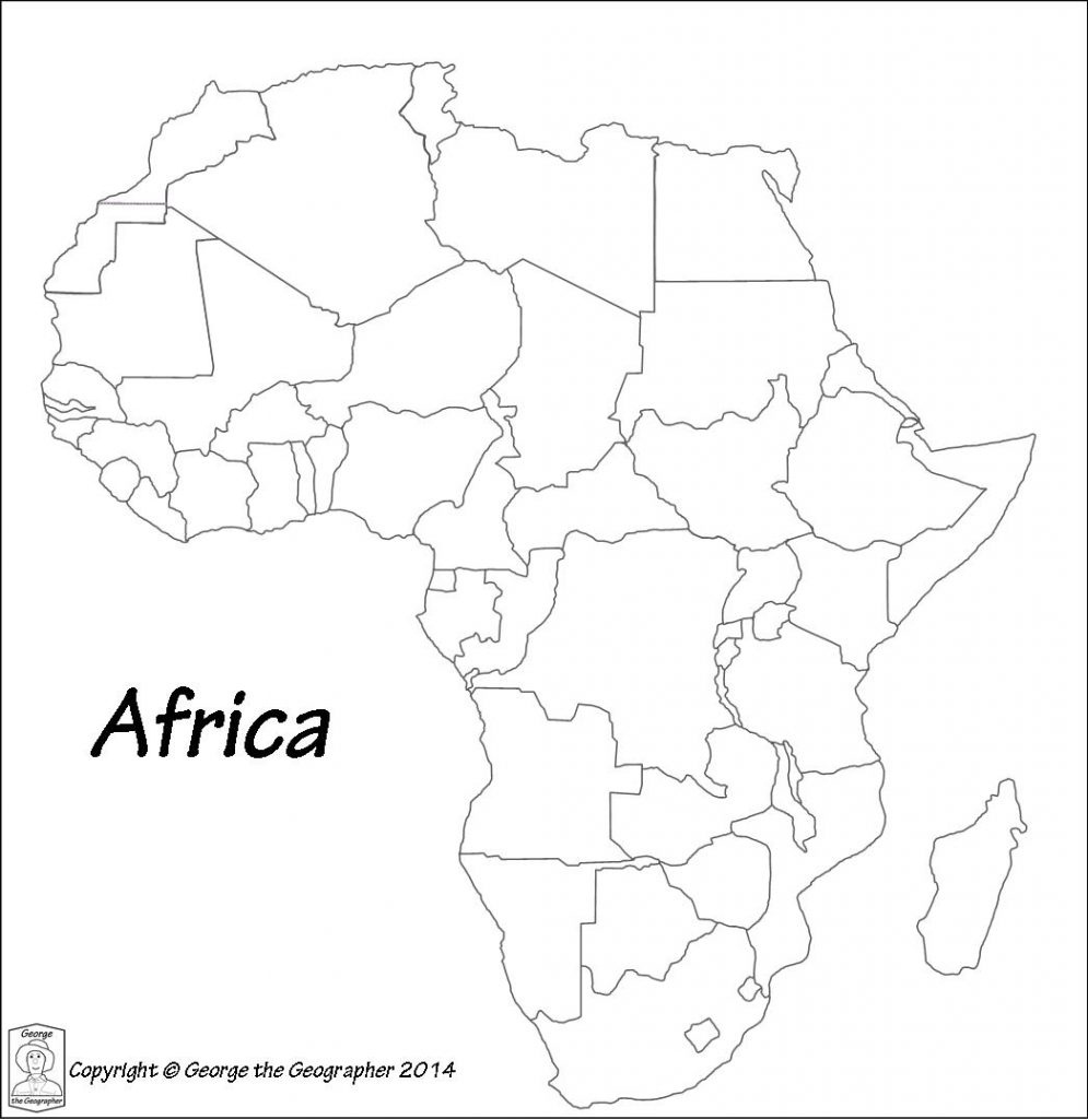Printable Maps Of Africa | Sitedesignco - Printable Map Of Africa