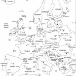 Printable Maps Of Europe With Cities And Travel Information   Printable Map Of Europe With Countries And Capitals