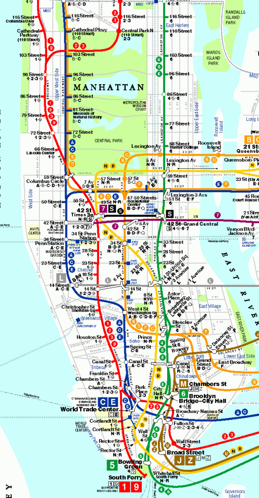 Printable New York City Map | Bronx Brooklyn Manhattan Queens | New - New York City Maps Manhattan Printable