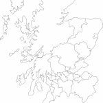 Printable Outline Map Of Scotland And Its Districts. | Store In 2019   Blank Map Of Scotland Printable