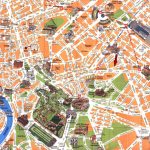 Printable Road Map Of Rome | Detailed Travel Map Of Rome City Center   Rome City Map Printable