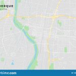 Printable Street Map Of Albuquerque, New Mexico Stock Vector   Printable Map Of Albuquerque