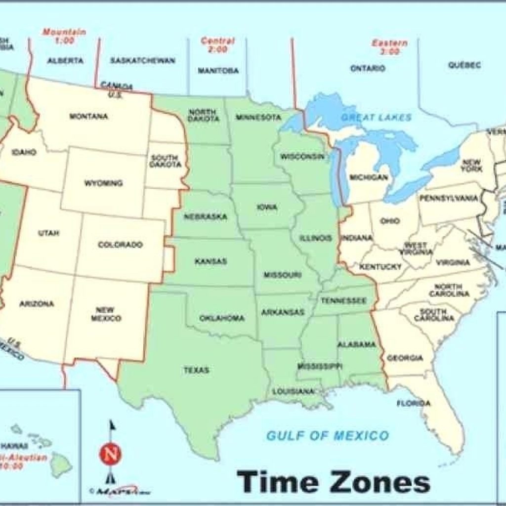 Printable Time Zone Map Change Show Me A Of Us Zones United States - Printable Time Zone Map With States
