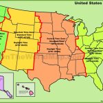 Printable Time Zone Map   Printable Time Zone Map Usa With States