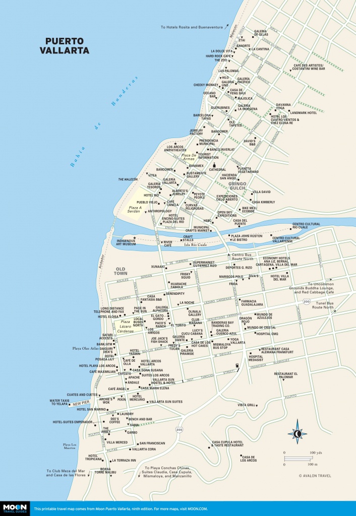 Printable Travel Maps Of Puerto Vallarta | Bucket List Or Anywhere - Puerto Vallarta Maps Printable