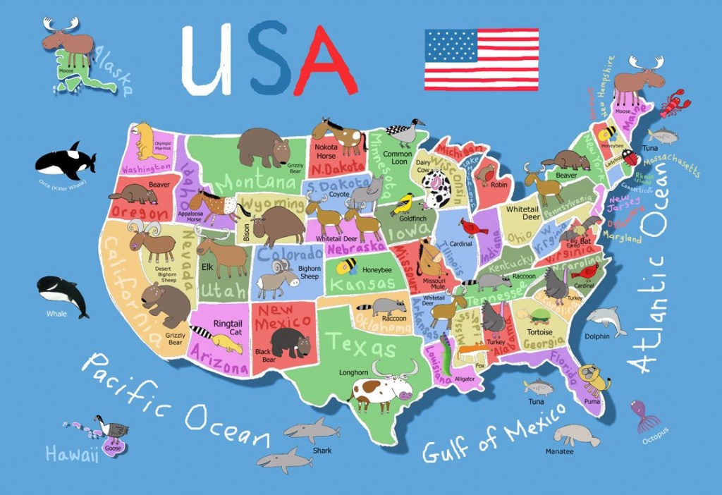 Printable Us Map For Kids - Berkshireregion - Printable Maps For Kids