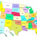 Printable Us Map Full Page | Sitedesignco   Free Printable United States Map With State Names And Capitals