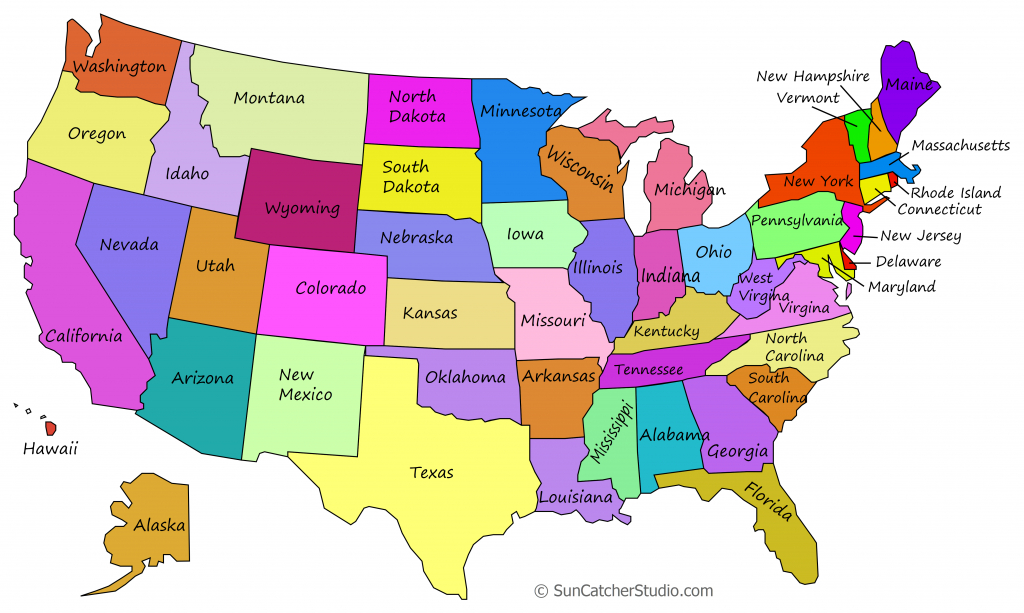 Printable Us Maps With States (Outlines Of America - United States) - United States Map Of States Printable