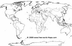Empty World Map Printable
