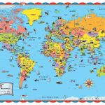Printable World Map For Kids Incheonfair Throughout For Printable   World Map Poster Printable