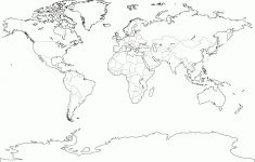 Coloring World Map Printable