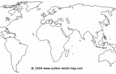 Printable Map Of World Blank