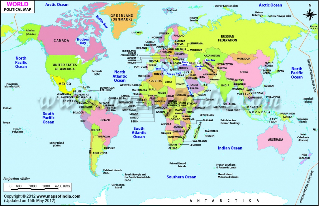 Printable World Maps - World Maps - Map Pictures - Free Printable World Map With Countries Labeled For Kids