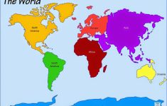 Printable+World+Map+7+Continents | Computer Lab | World Map – Seven Continents Map Printable