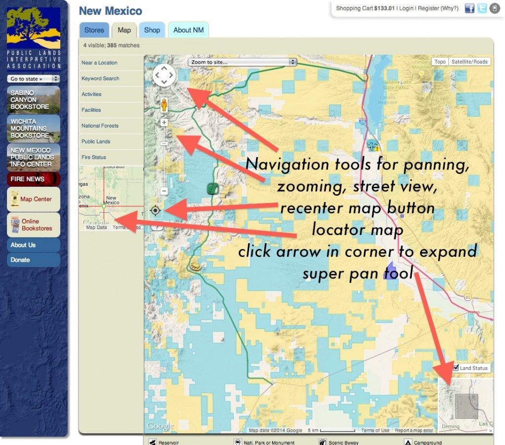 Publiclands | New Mexico - Blm Land Florida Map