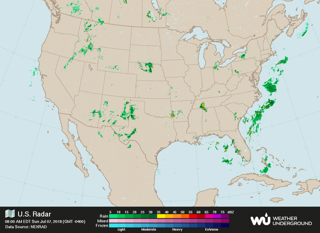 California Doppler Radar Map