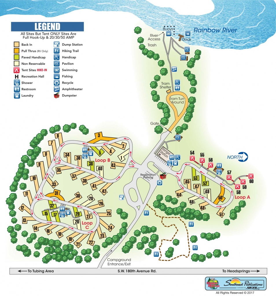 Rainbow Springs State Park - Know Your Campground - Florida State Parks Rv Camping Map