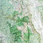 Raised Relief Map Of Sequoia Kings Canyon National Park, California   Sequoia Park California Map