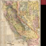 Rand, Mcnally & Co.'s Standard Map Of California And Nevada 1889   Rand Mcnally California Map