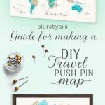 Really Nice Canvas Push Pin Map. Printables With Links And Coupon   Printable Map With Pins