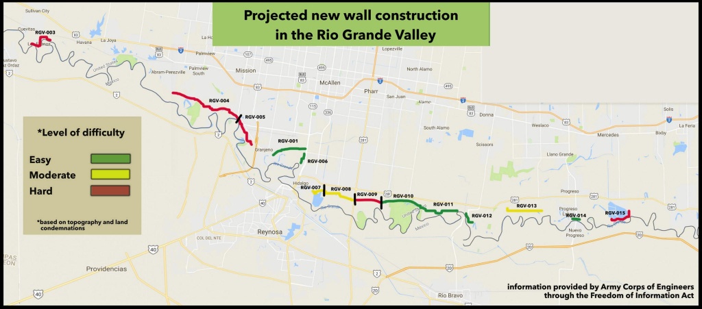 Records Show Where Trump Plans To Build Texas Border Wall - Roma Texas Map