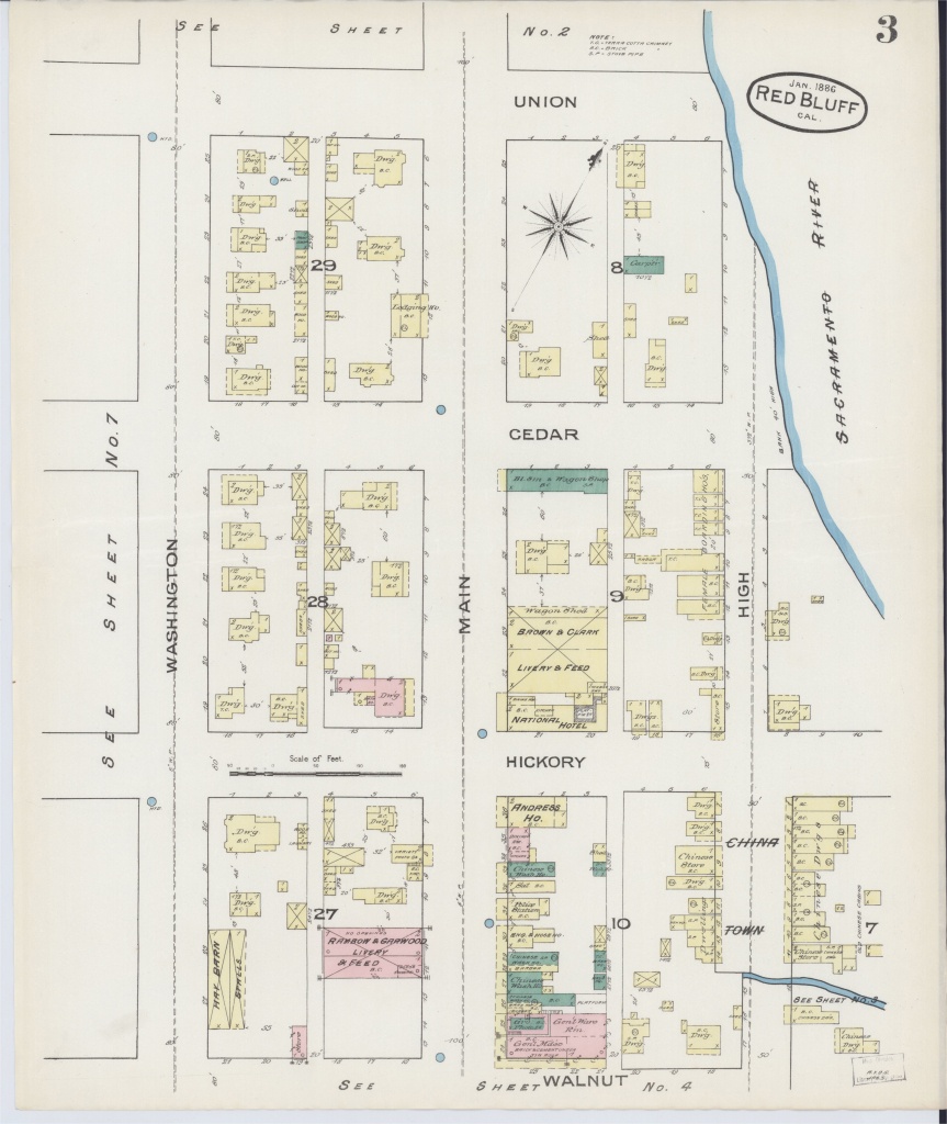 Red Bluff California Map | Secretmuseum - Red Bluff California Map