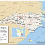 Reference Maps Of North Carolina, Usa   Nations Online Project   Printable Map Of North Carolina Cities