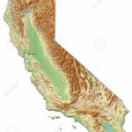Relief Map Of California, A Province Of United States, With Shaded   California Relief Map