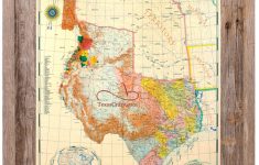 Vintage Texas Map Prints
