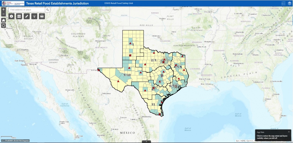 Retail Food Establishments - Texas Department Of State Health Services - Rule Texas Map