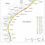 Retreating Shoreline Along Texas Gulf Coast | Earth | Earthsky   Texas Gulf Coast Beaches Map