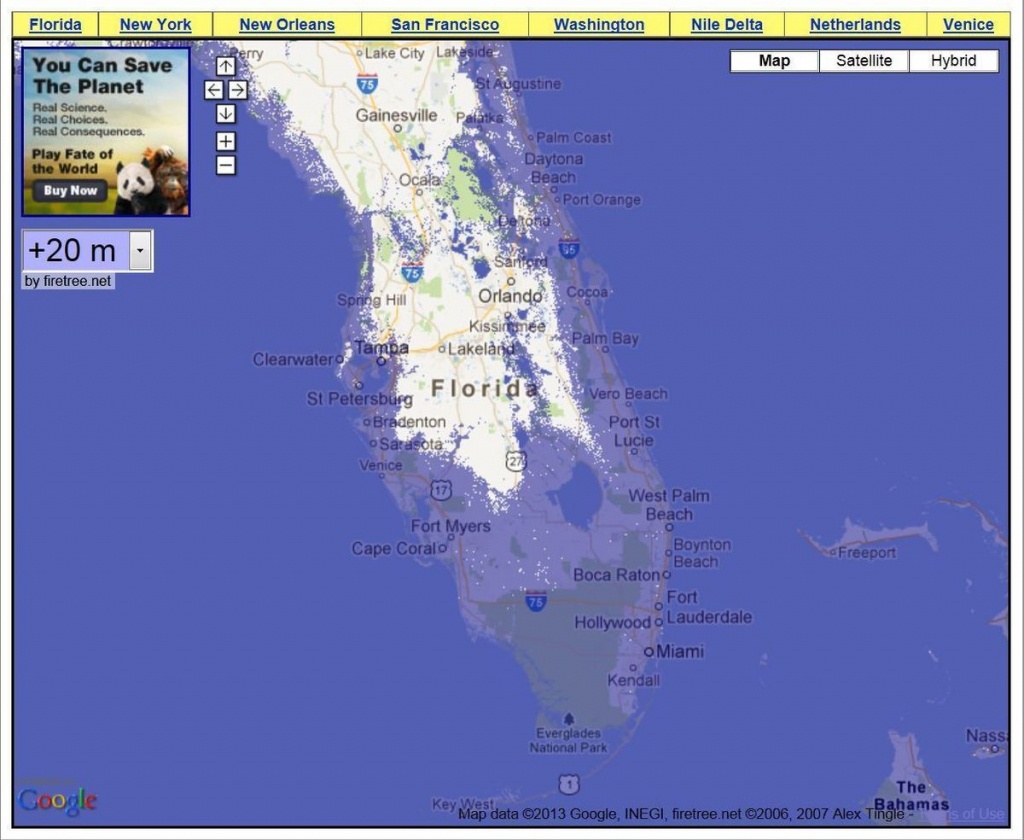 Rising Water Levels In South Florida Will Dramatically Change - Florida Sea Level Rise Map