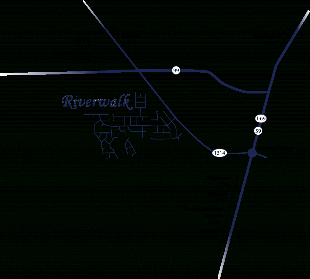 Riverwalk Property Owners Association - Porter Texas Map