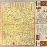 Road Map N. & S. Dakota.   David Rumsey Historical Map Collection   Rand Mcnally Texas Road Map