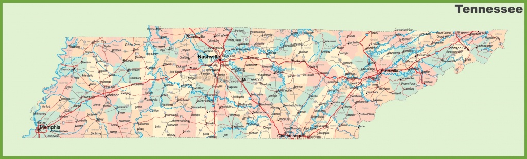 Road Map Of Tennessee With Cities - Printable Map Of Tennessee With Cities