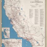 Road Map Of The State Of California, 1955.   David Rumsey Historical   Highway 41 California Map