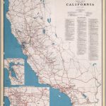 Road Map Of The State Of California, July, 1940.   David Rumsey   California State Highway Map