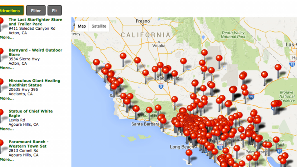 Roadside America Maps Out Attractions In Every State - Roadside Attractions Texas Map