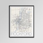 Rockford Illinois Map Rockford City Map Print Rockford Map | Etsy   Printable Map Of Rockford Il